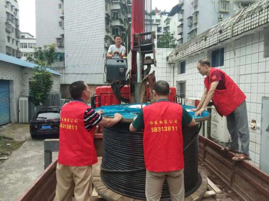 2021年6月17日重庆市万州区江南新区电缆线搬迁服务，由重庆万州恒发搬家服务有限公司承接，并圆满完成任务，且得到甲方一致好评。